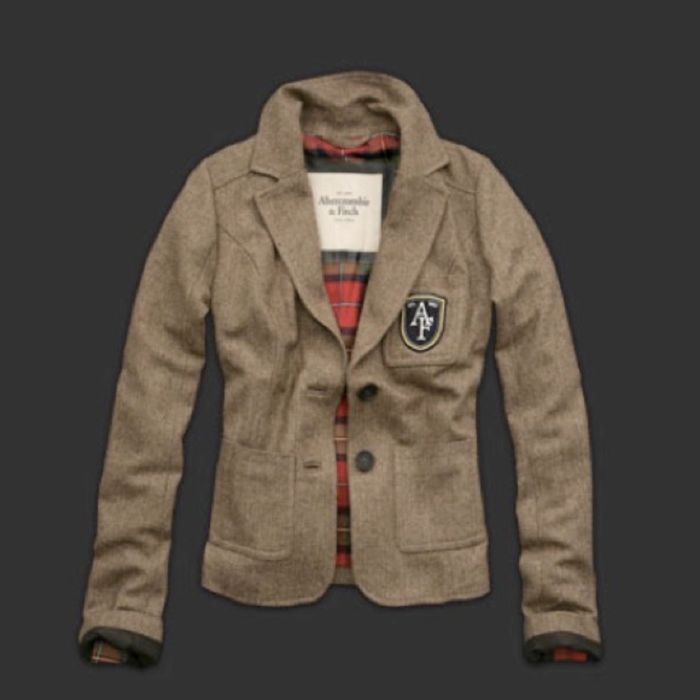 Abercrombie & Fitch herringbone blazer
